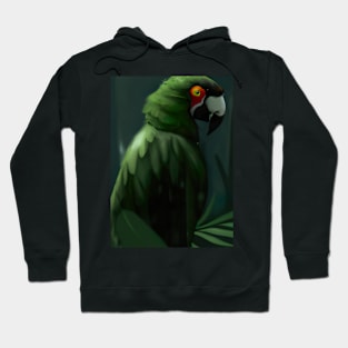 Green Jungle Bird Hoodie